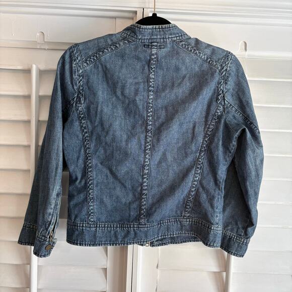 Tommy Hilfiger Zip Front Denim Jacket Size Small‎ - Picture 2 of 8